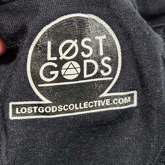 Lost Gods Sleeveless Blouse For Women Size Small Black I Recycle Logo  B8 - Picture 7 of 9